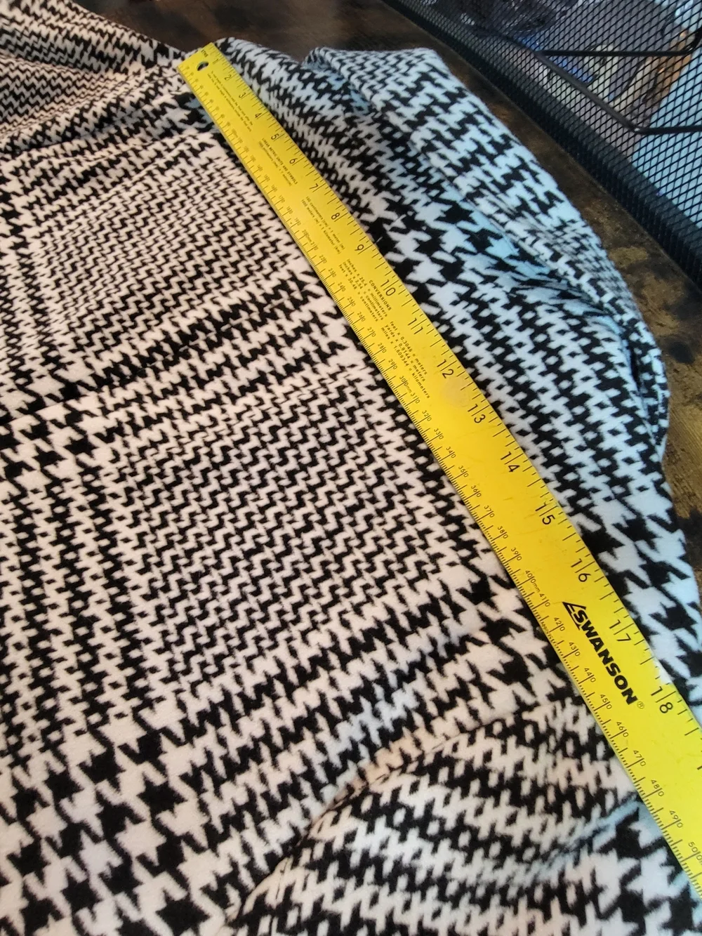 torrid Black & White Houndstooth Plaid Pea Coat - Picture 12 of 12